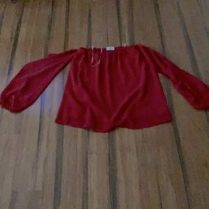 Red blouse